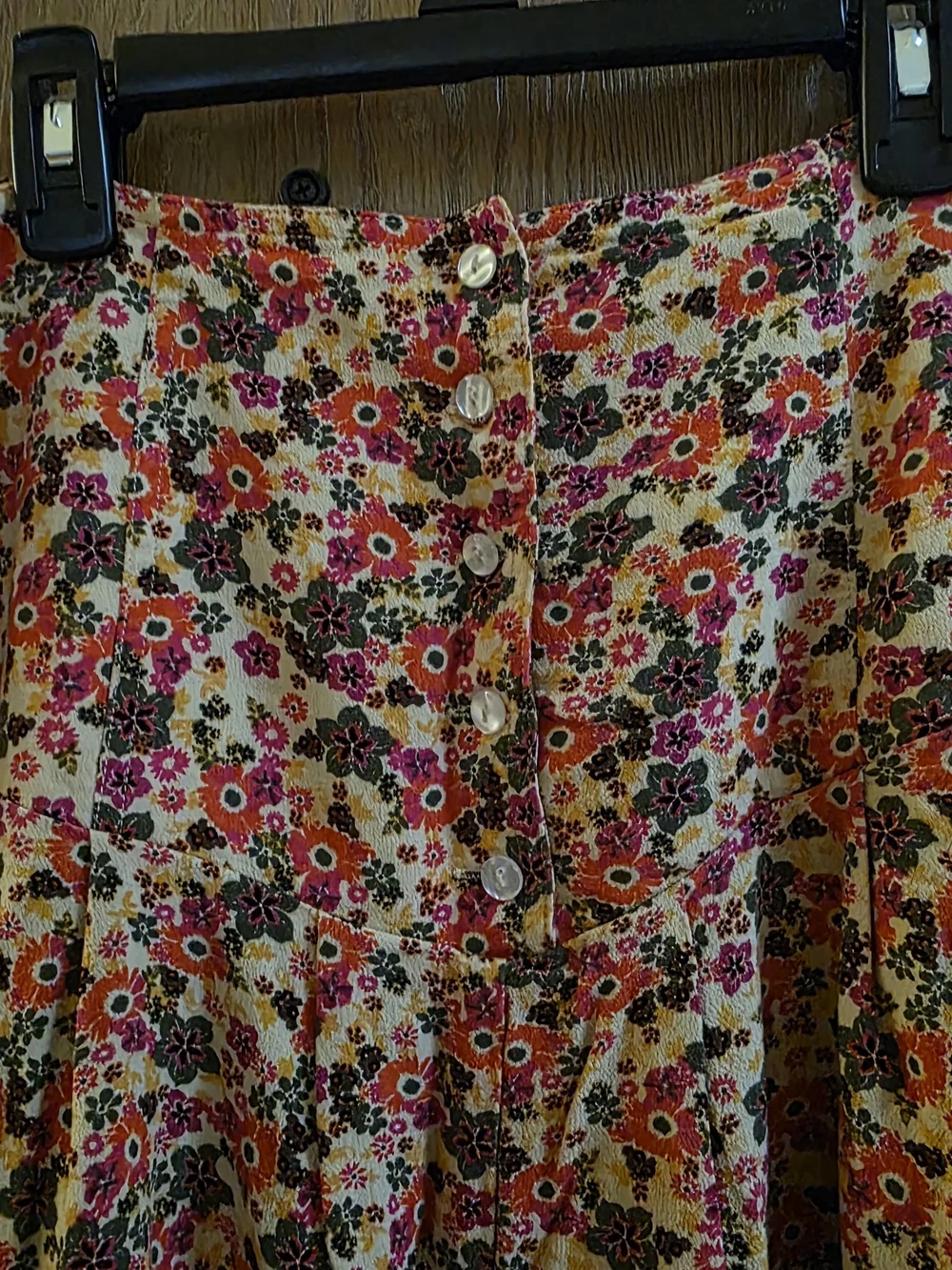 Free People Floral Multicolor Angels Hankerchief Skirt
